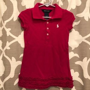 Ralph Lauren Ruffle Polo Dress • Toddler 2T